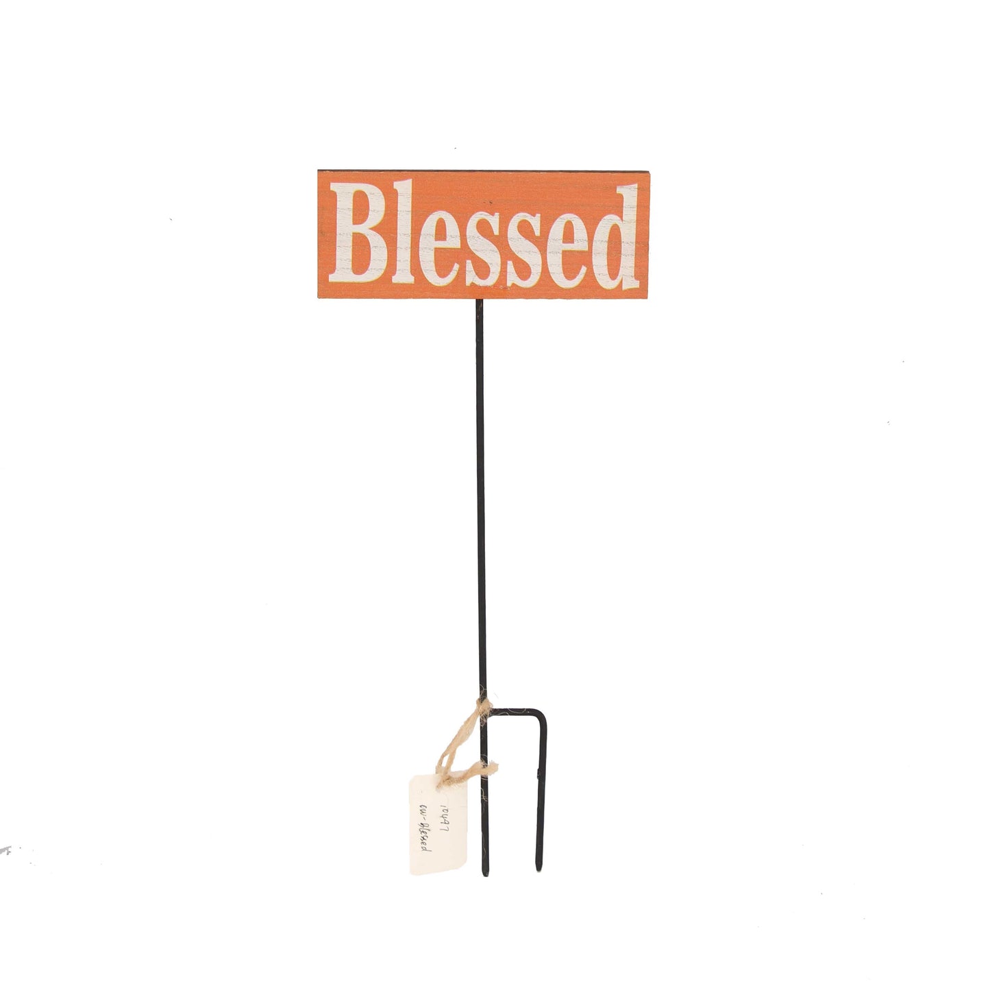 sign - blessed - small orange