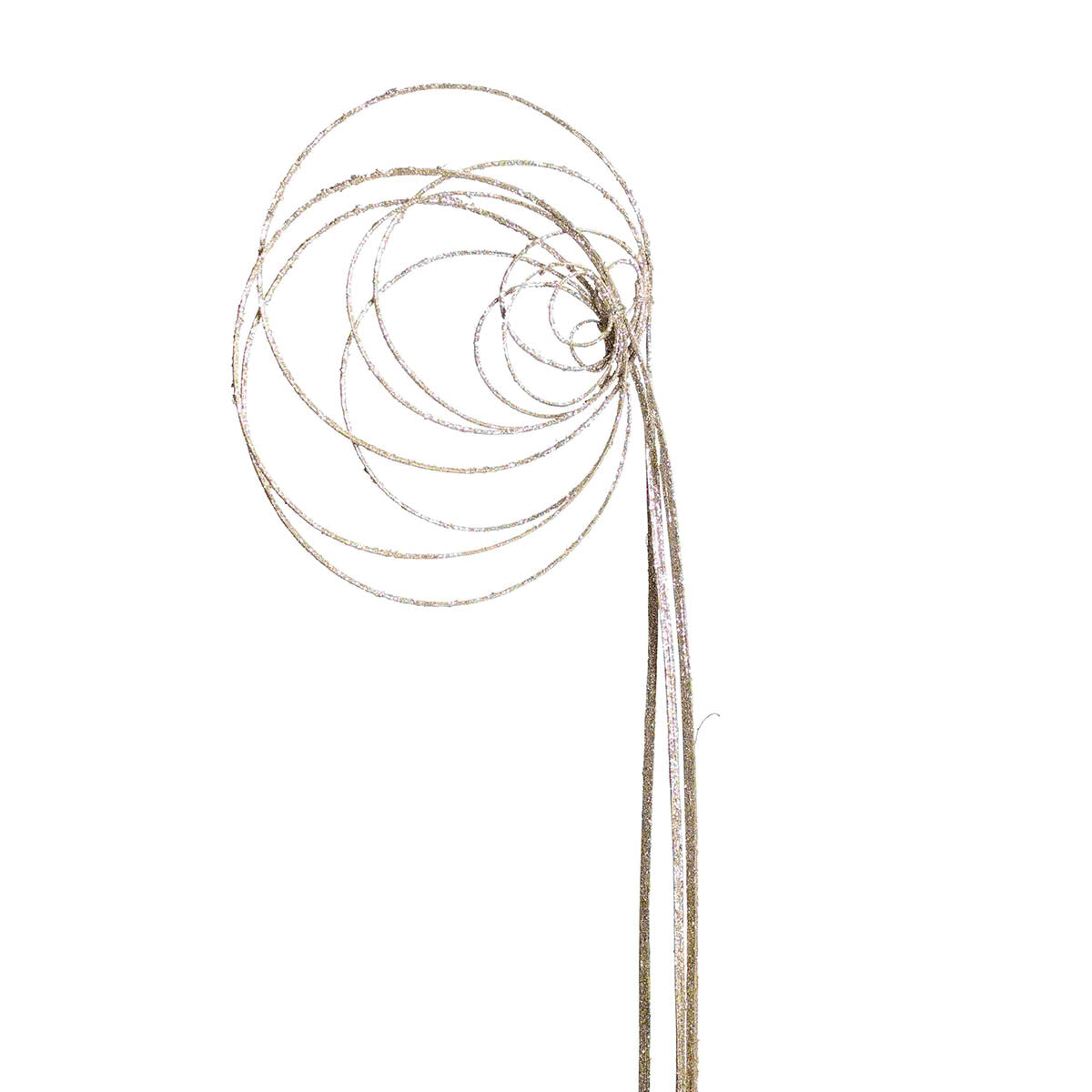 jumbo cane circles - 3 stem - champagne glitter