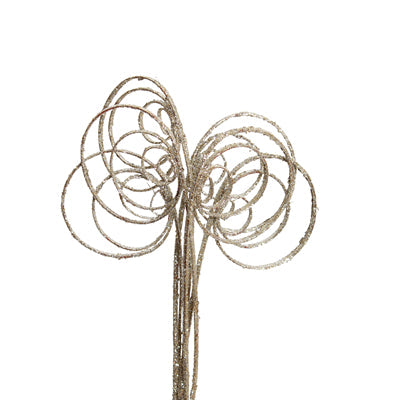 cane circles - champagne glitter - bulk - 300/case