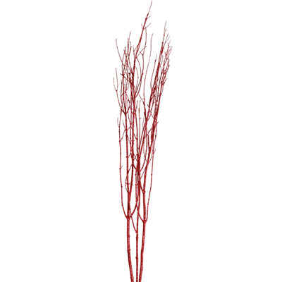 jay branches - 36in - red glitter