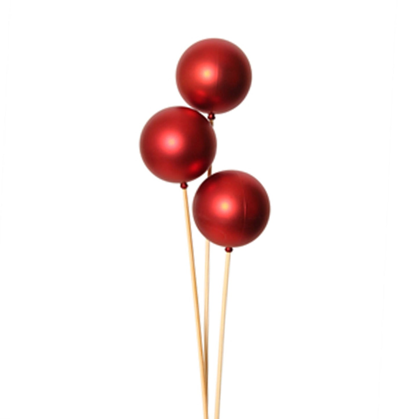 ornamental balls 8cm red matte - bulk - 50/case