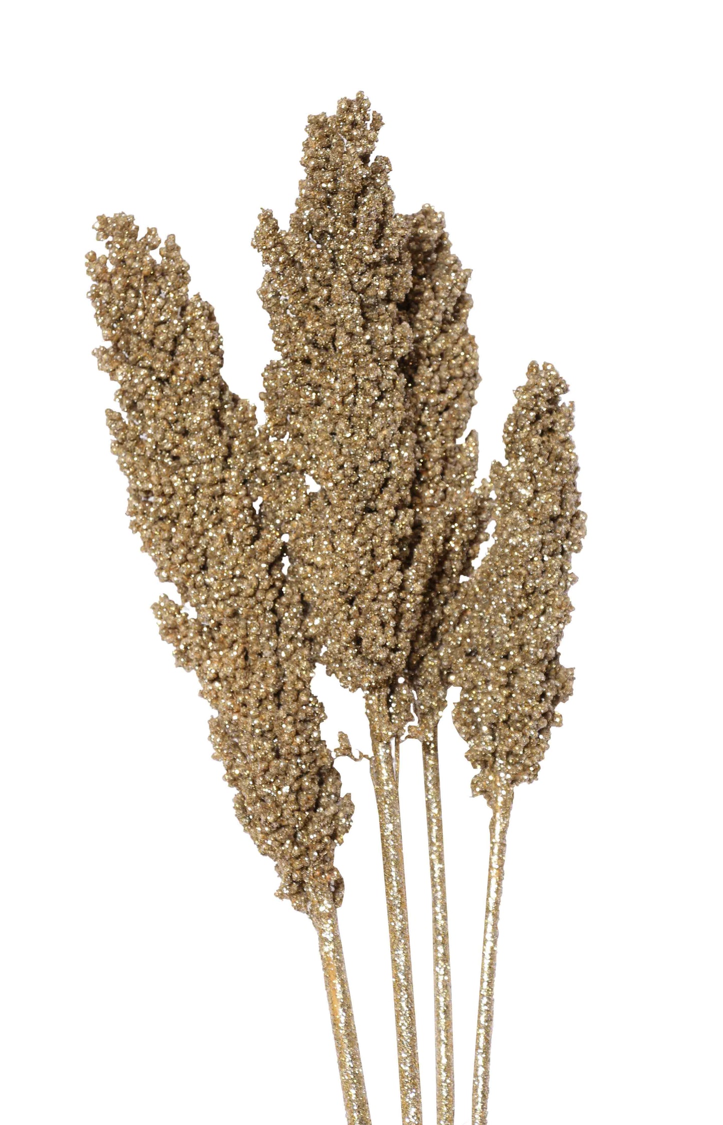 milo - 3-4 stem - gold glitter