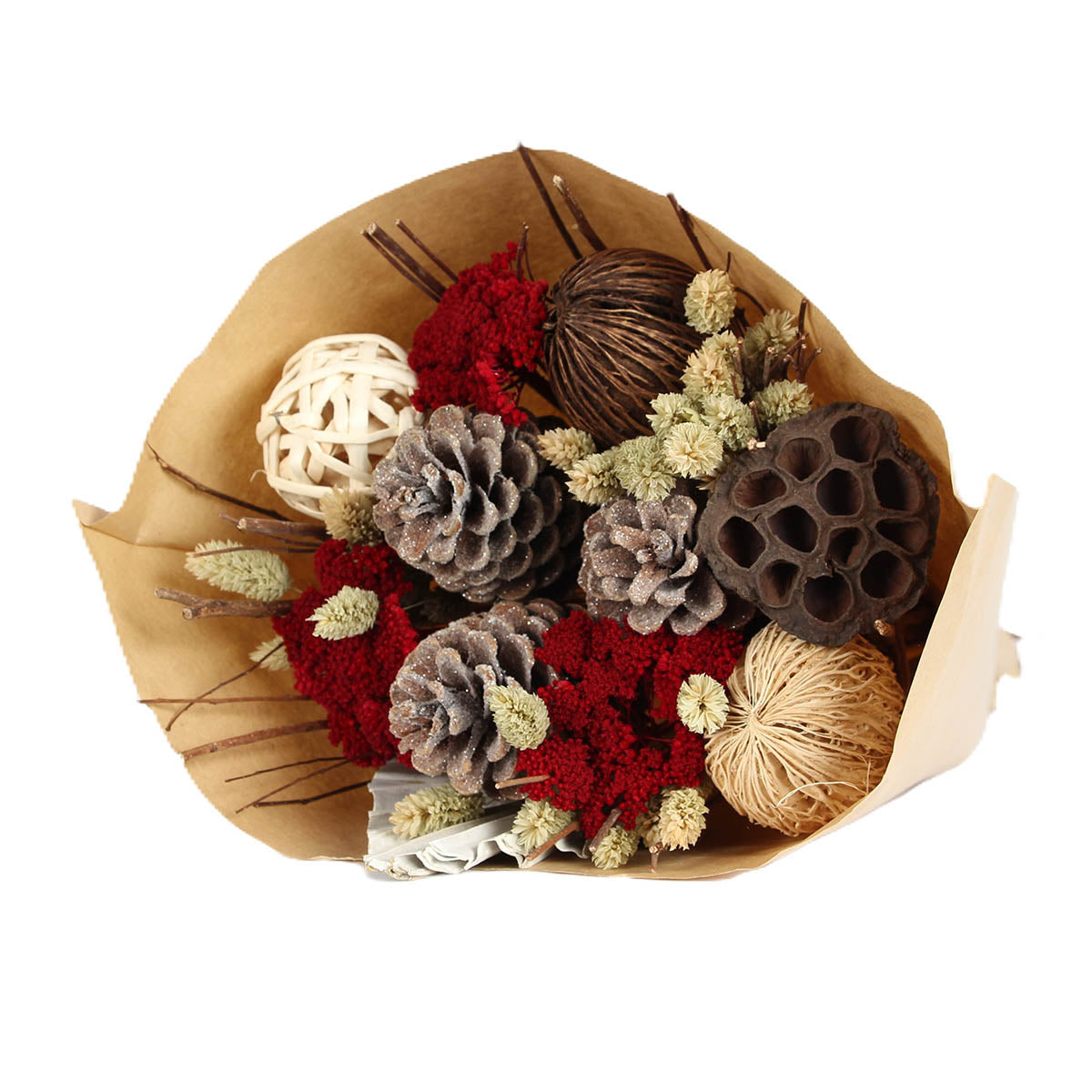 christmas natural - medium round