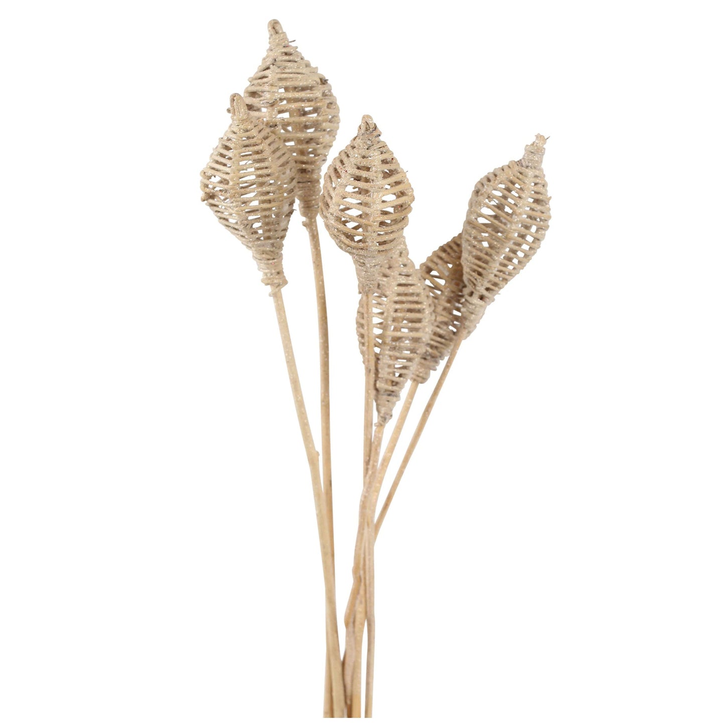 lantern - 6 stem - frosted glitter