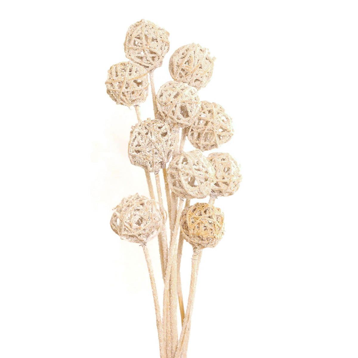 kamboi balls - 6cm - 10 stem - snow