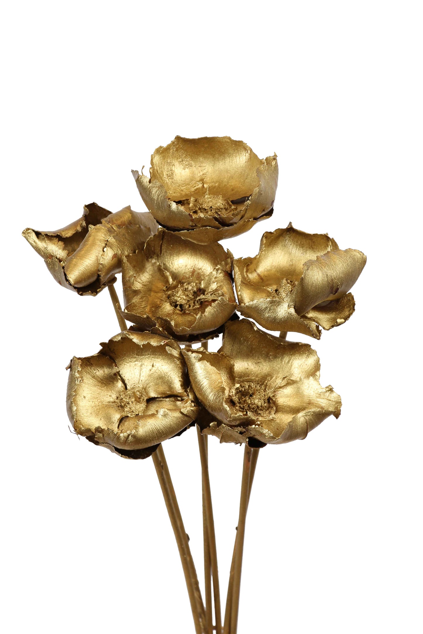 palm caps - stem - gold metallic - bulk - 80/case