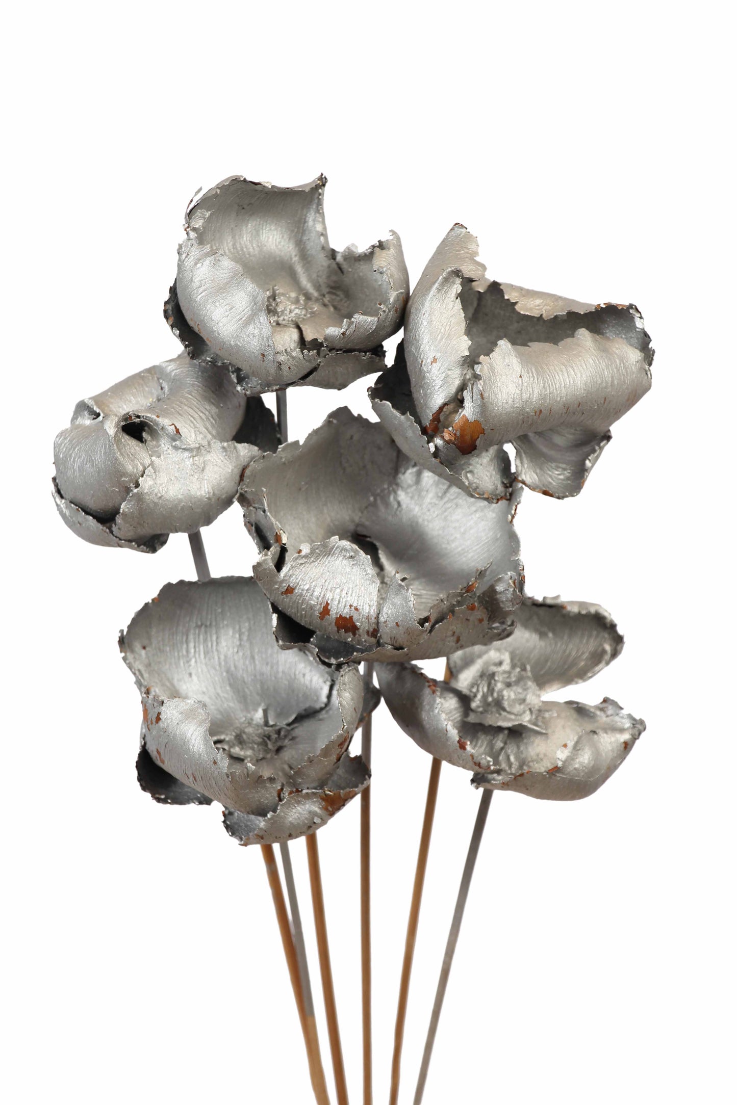 palm caps - stem - silver metallic - bulk - 80/case