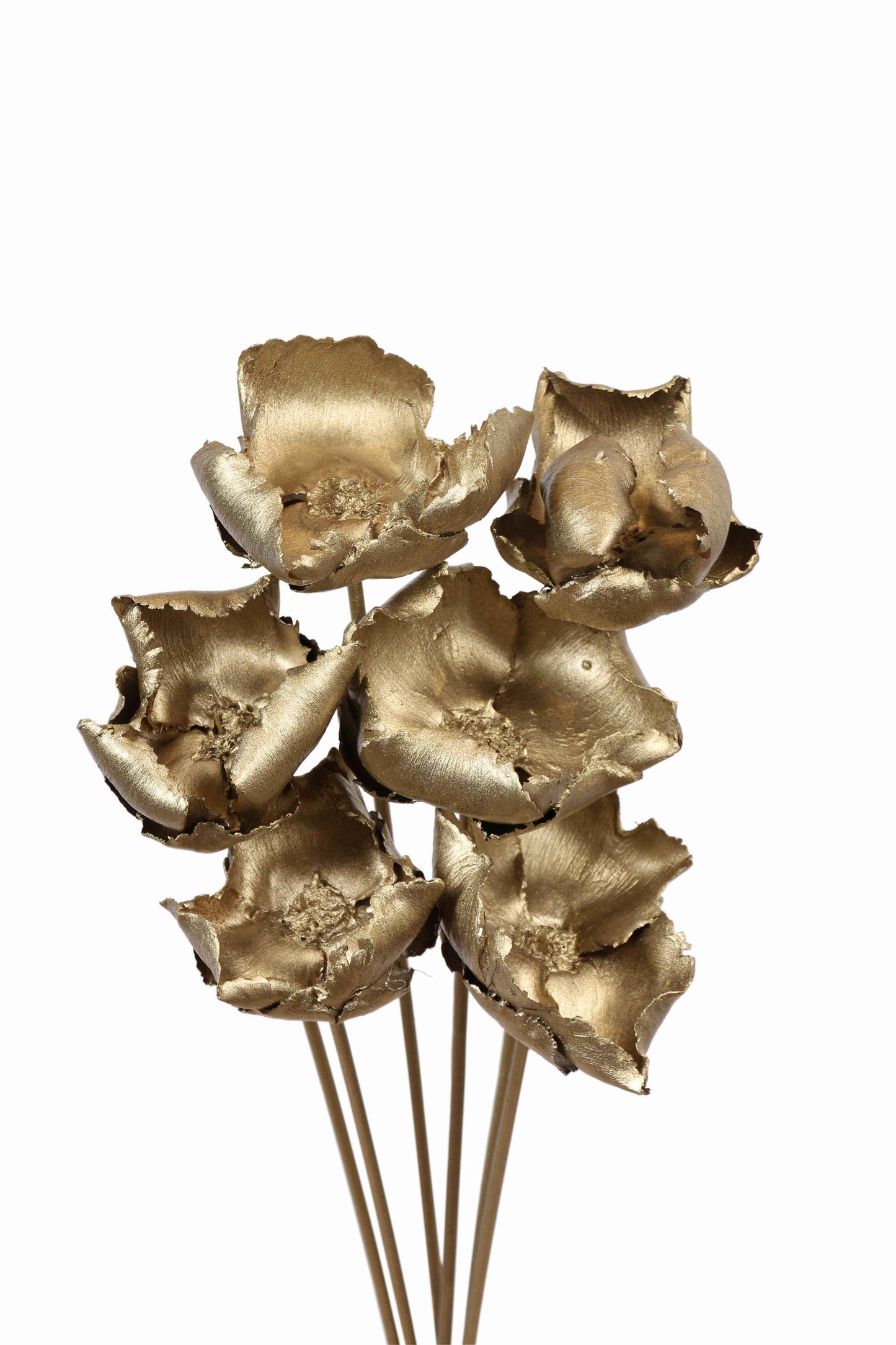 palm caps - stem - champagne metallic - bulk - 80/case