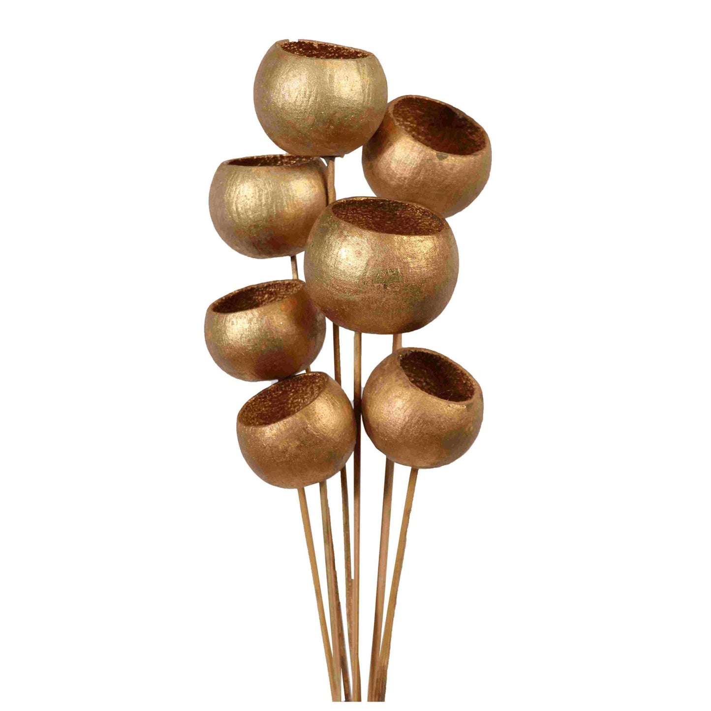 bell cups - 7 stem - gold metallic