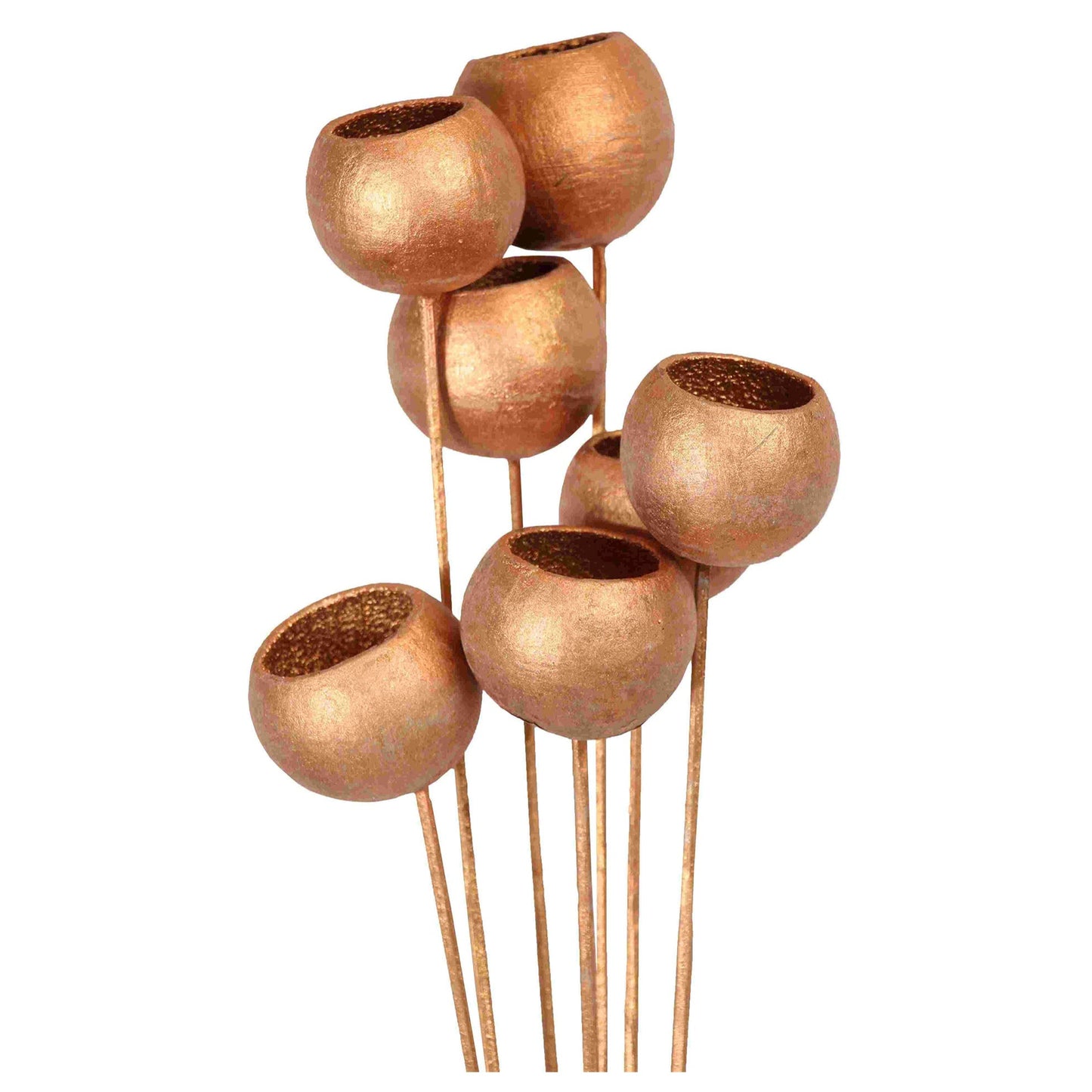 bell cups - 7 stem - copper metallic