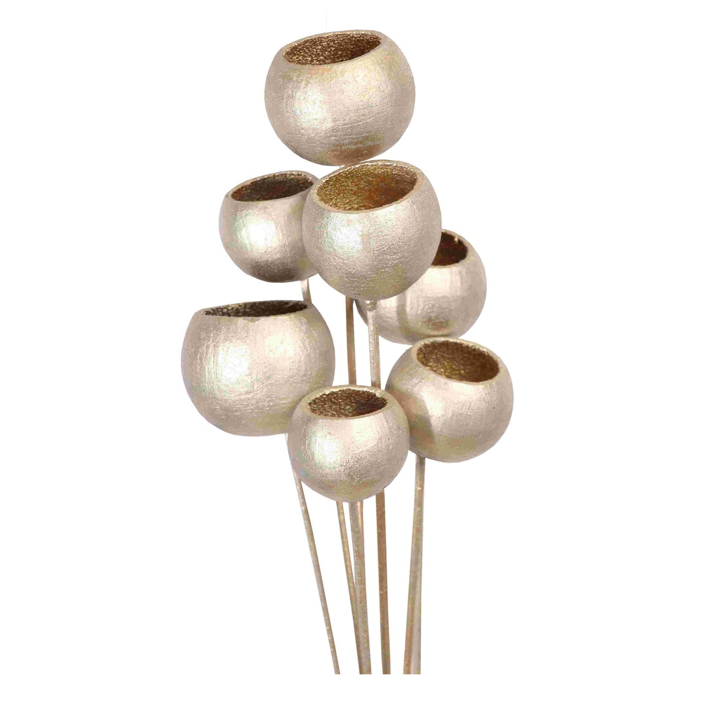 bell cups - 7 stem - champagne metallic