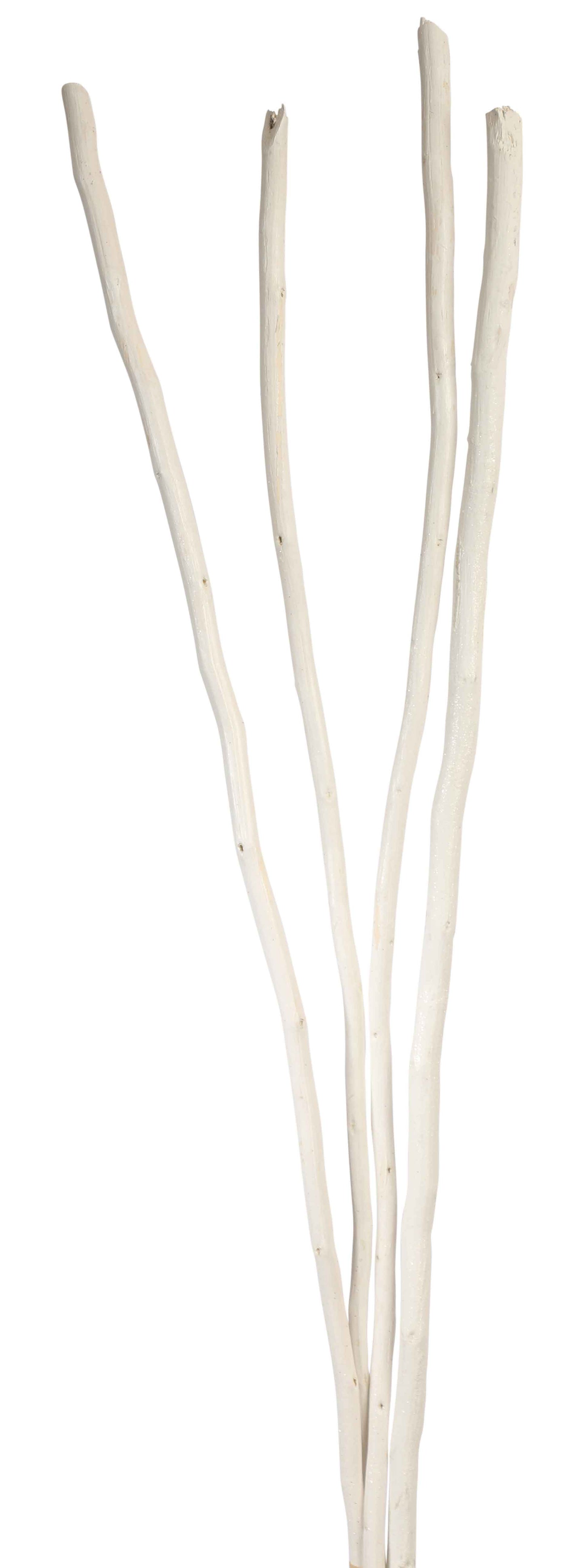 mitsui stick - 3-4 stem - white glitter