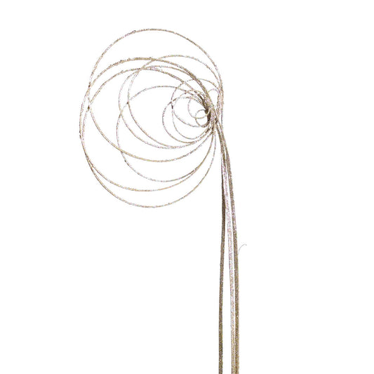 jumbo cane circles - 3 stem - champagne glitter