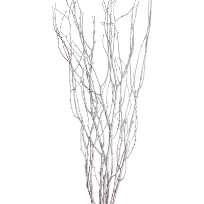 jay branches - 36in - silver glitter