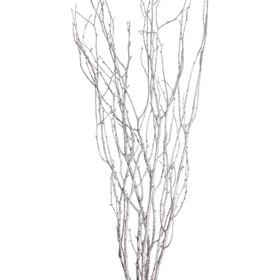jay branches - silver glitter - bulk - 200/case