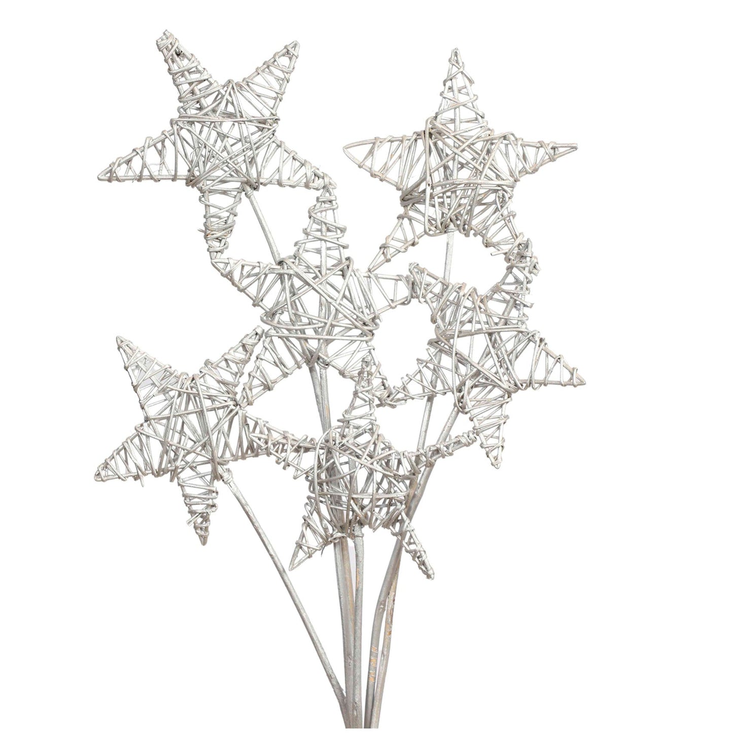 lata star 15 cm - silver metallic - bulk - 100/case