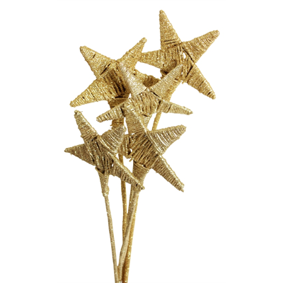 lata star 15cm (6 stem) frosted