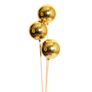ornamental balls - 8cm - gold glossy