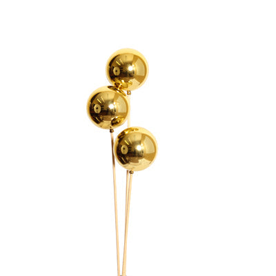 ornamental balls 8cm gold glossy - bulk - 50/case