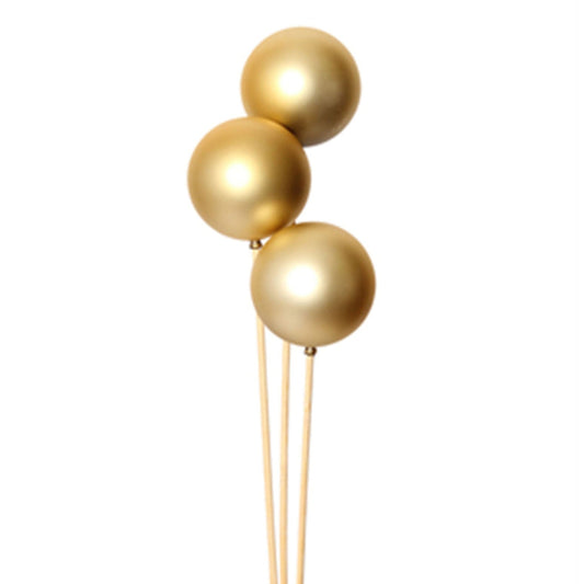 ornamental balls - 8cm - gold matte