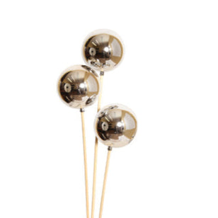 ornamental balls 8cm silver glossy - bulk - 50/case