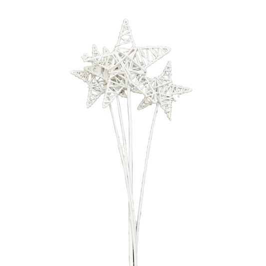 lata star - mixed sizes - white on white