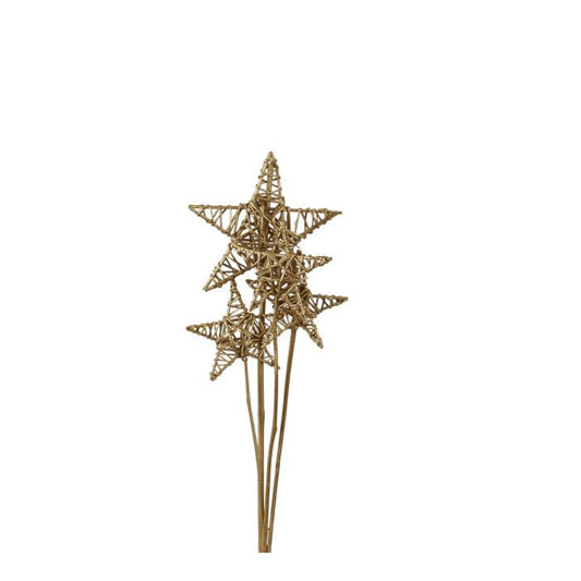 lata star - mixed sizes - gold metallic