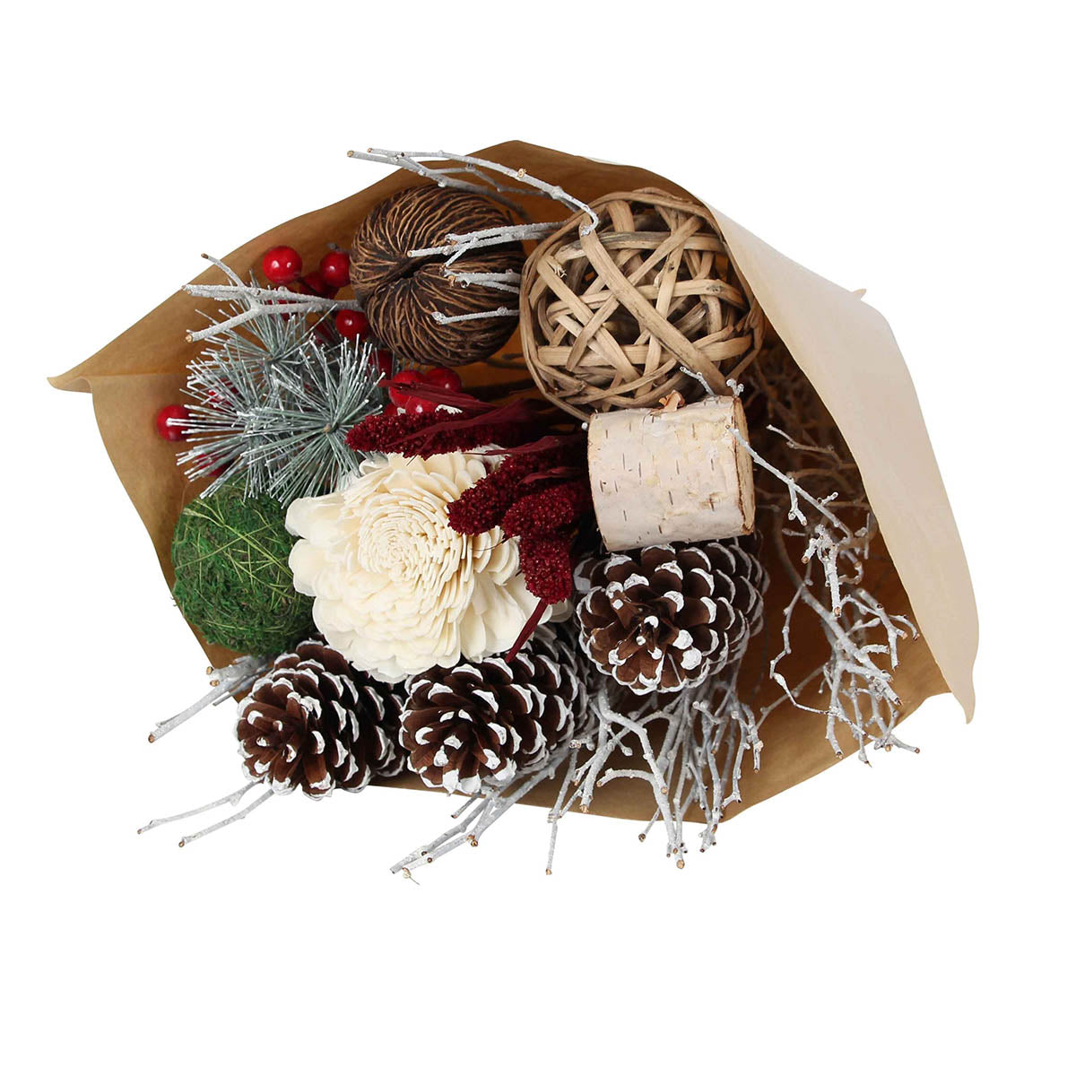 winter forest - large round