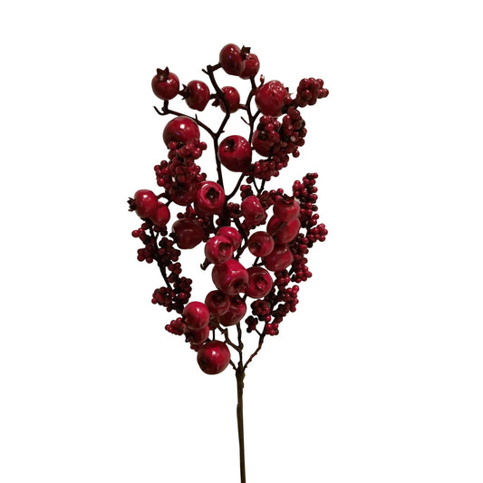 berry branch - red
