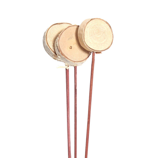 birch slices- natural - bulk - 75/case