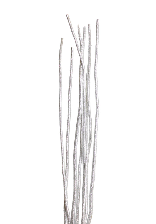 mitsui stick - 8 stem - silver glitter