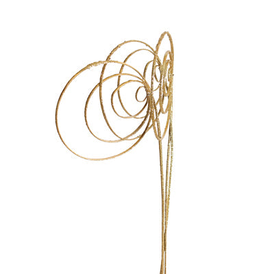 jumbo cane circles - gold glitter - bulk - 150/case