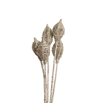 lantern - champagne glitter - bulk - 125/case