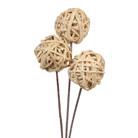 kamboi balls - 8cm - 3 stem - frosted glitter