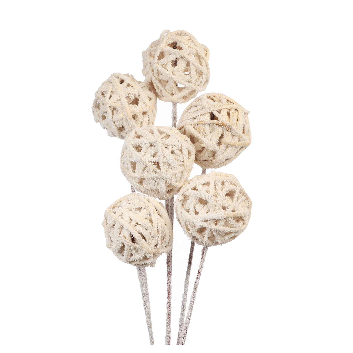 kamboi balls - 8cm - 6 stem - snow