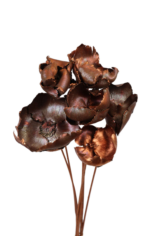 palm caps - stem - copper metallic - bulk - 80/case