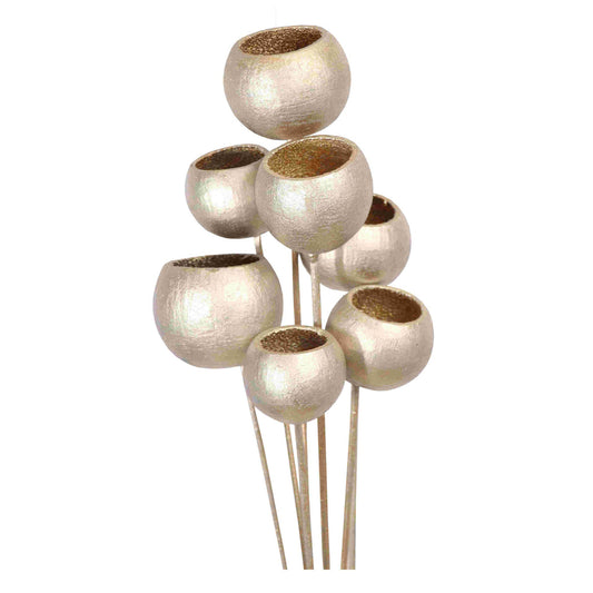 bell cups - 7 stem - champagne metallic