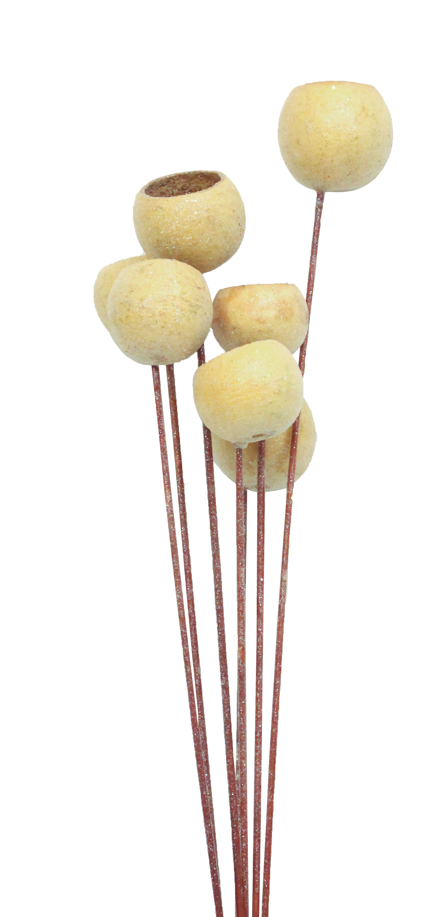 bell cups - 7 stem - frosted glitter