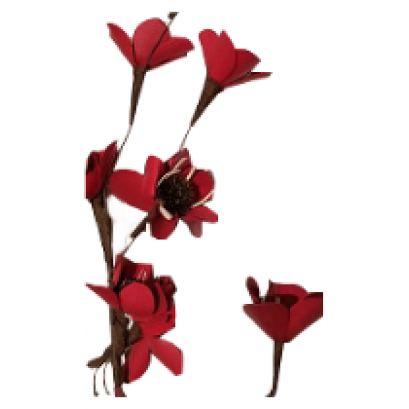palm flower - red