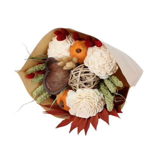 autumn sunset - large round